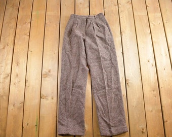 Vintage 1980s John Meyer Wool Trousers Size 28x29/ 1980s Wool Pants / Streetwear / True Vintage / Vintage Workwear / Wool Pants