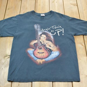 Vintage 1990s Shania Twain Country T Shirt / 90s T Shirt / Size M / Streetwear / Country Artist / Up!