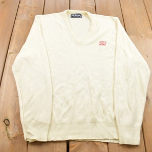 Vintage 1980s Mc Briar 1460 WBNS Strickpullover / Made in USA / Vintage 80s Rundhals / Sweatshirt / abstraktes Muster