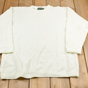 Vintage 1990s Dana Scott Strickpullover / 90er Jahre Vintage Pullover / 90er Jahre Rundhals / Musterpullover / Outdoor / Handgestrickt / Pullover