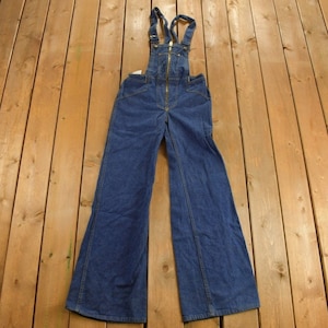 Vintage 1970s Belle bottom Womens Overalls Size 30 x 34.5 / Vintage Overalls / Streetwear / Vintage Workwear / True Vintage