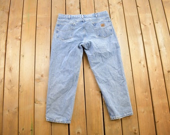 Vintage 1990s Carhartt Work Pants Size 38x27 / 90s Carpenter Pants / Distressed Carhartt / Vintage Workwear