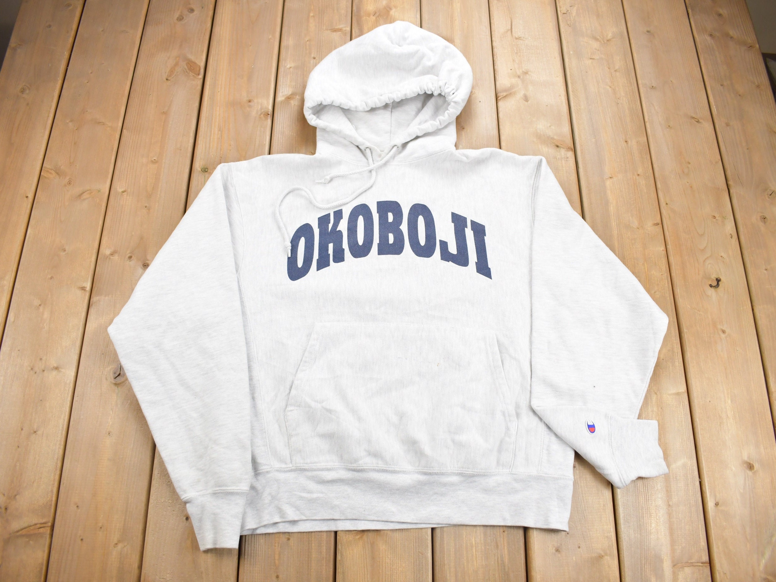 Vintage 90s 1990s Champion Reverse Weave Okoboji University