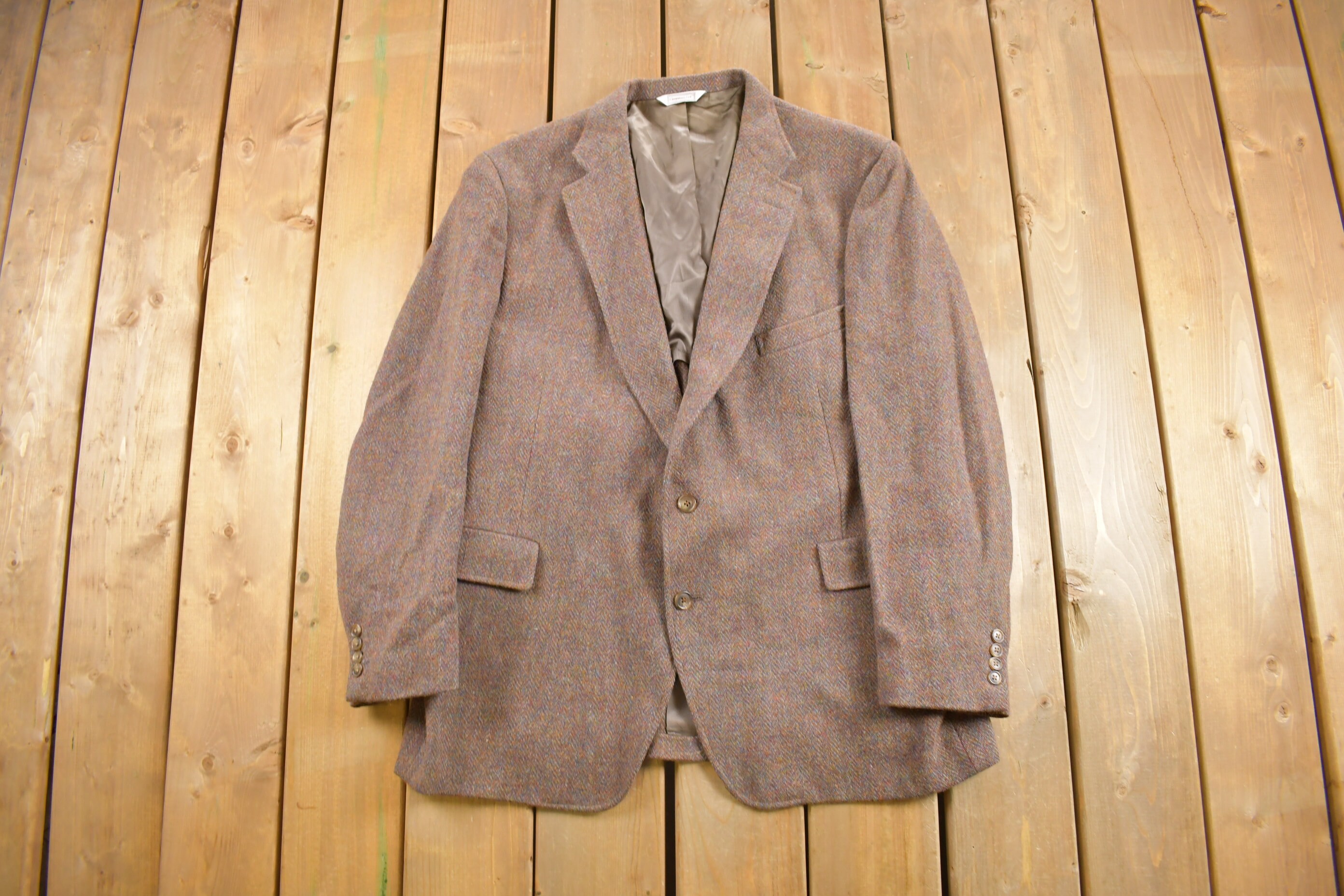 Vintage Harris Tweed Pure Scottish Wool Sportscoat Jacket