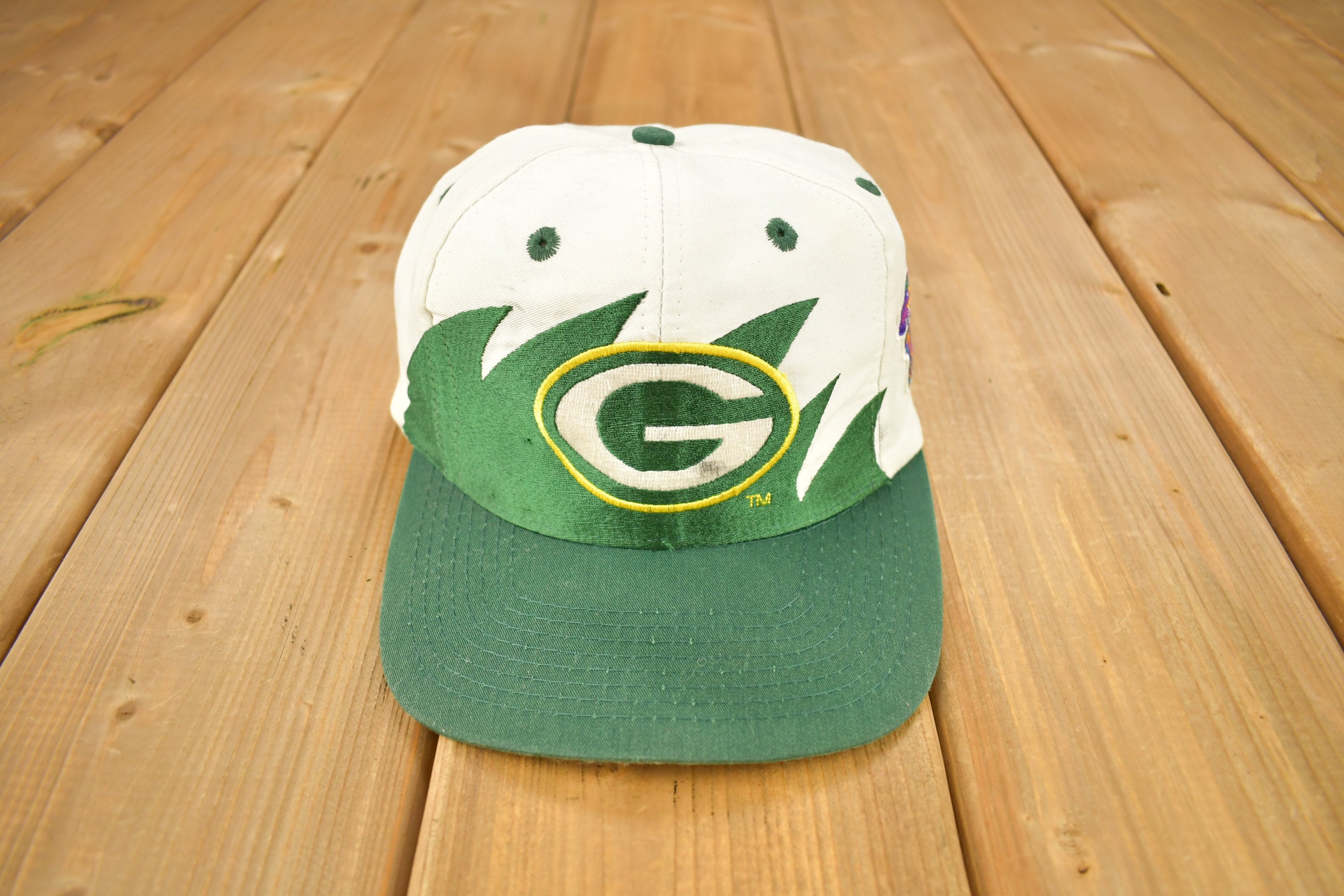 GREEN BAY PACKERS NFL 90s キャップ　ヴィンテージ Vintage 1990s Green Bay Packers NFL Shark Tooth Snap Back