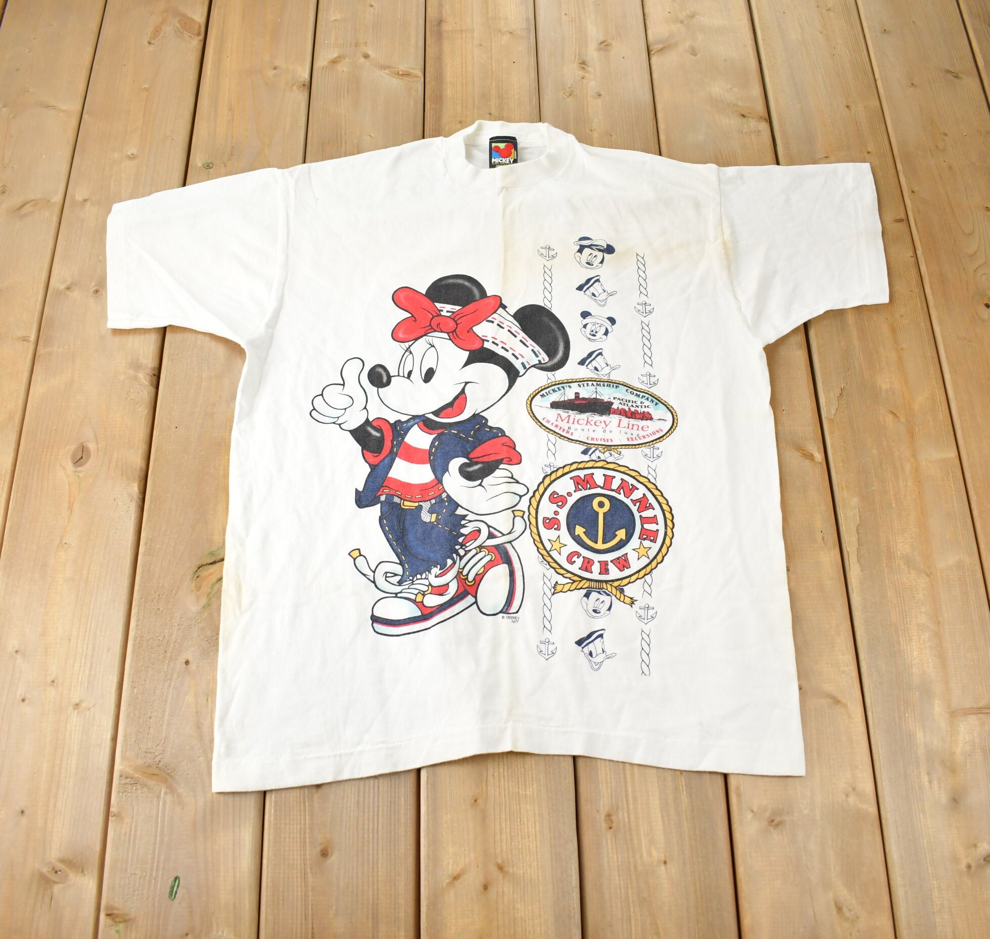 Vintage 1980s Disney Minnie Mouse Graphic T-shirt Made in USA - Etsy