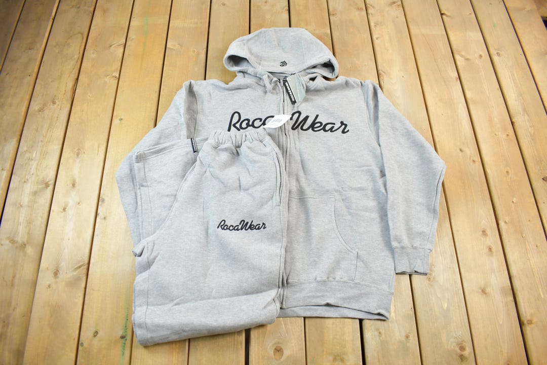 トップス Rocawear NEW Rocawear Size M Black Zip Up Hoodie Sweatshirt Multicolor Sexy