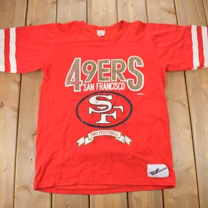 Vintage 1990s San Francisco 49ers NFL Football T-Shirt / Made In Canada / Single Stitch / NFL / 90s Streetwear / Athleisure / Sportswear
