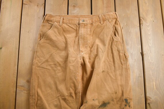 Vintage 1990s Carhartt Carpenter Pants Size 33 X 29 / 90s Work