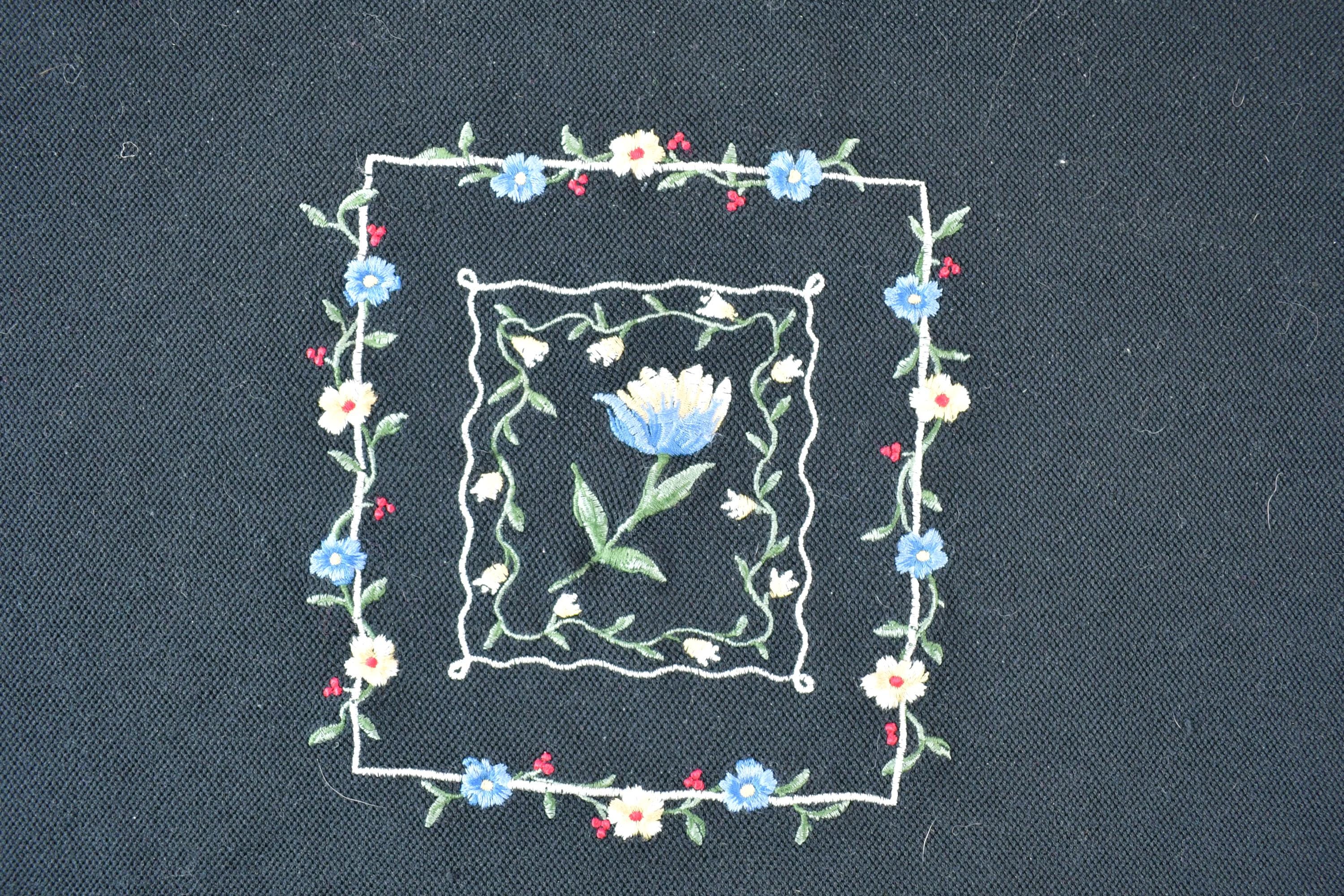 Vintage 1990s Basic Editions Floral Knit Crewneck / Souvenir 