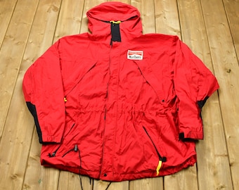 Vintage 1990s Marlboro Adventure Team Windbreaker Jacket / Cigarettes Promo / Patchwork / Streetwear / Athleisure