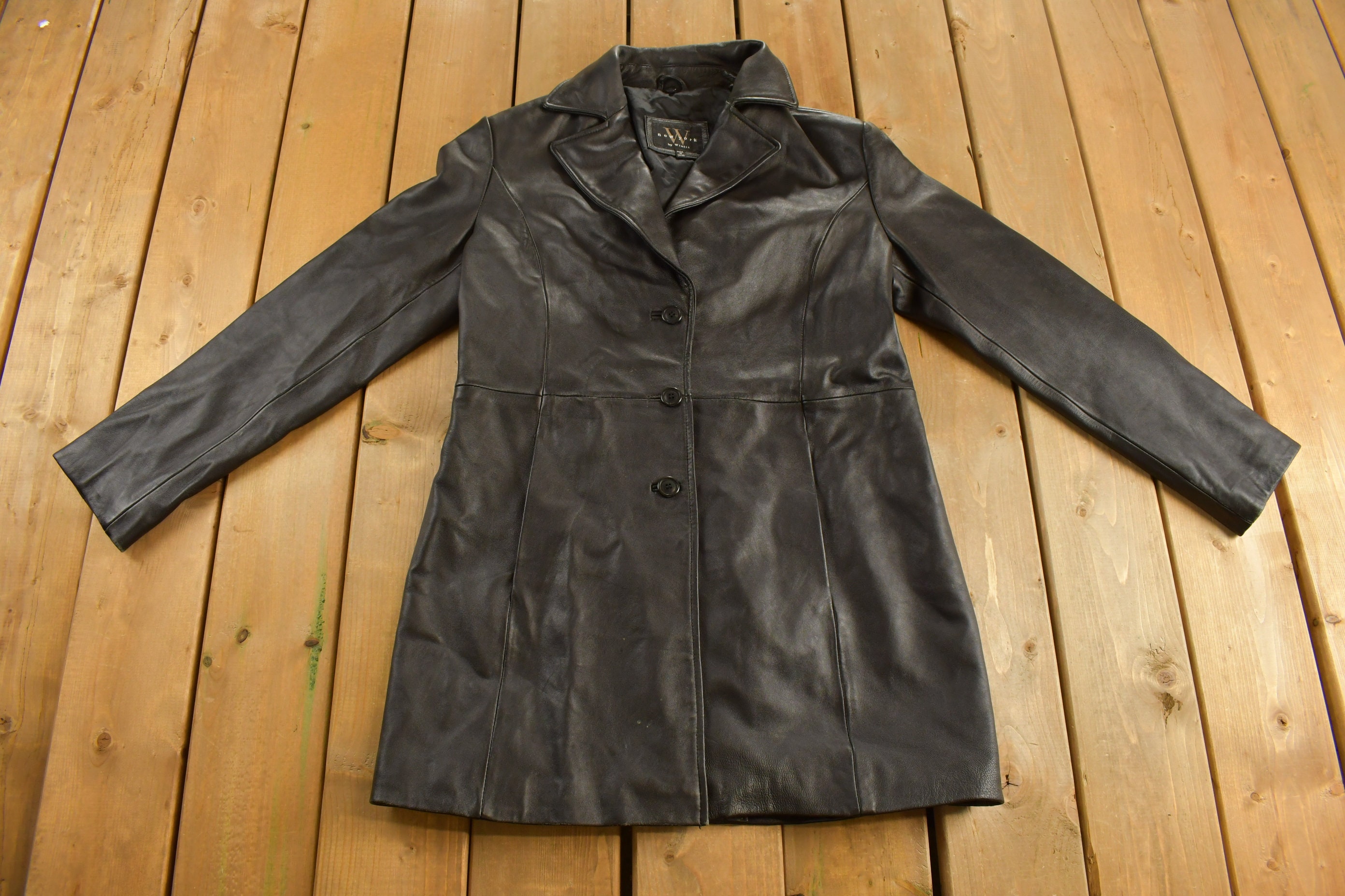 Women's Leather Trench Coat Genuine Soft Lambskin Winter Long Overcoat  Jacket LC