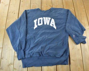 90s Champion Reverse Weave IOWA スウェット Vintage Iowa Champion Reverse Weave 90s Size XL - Etsy