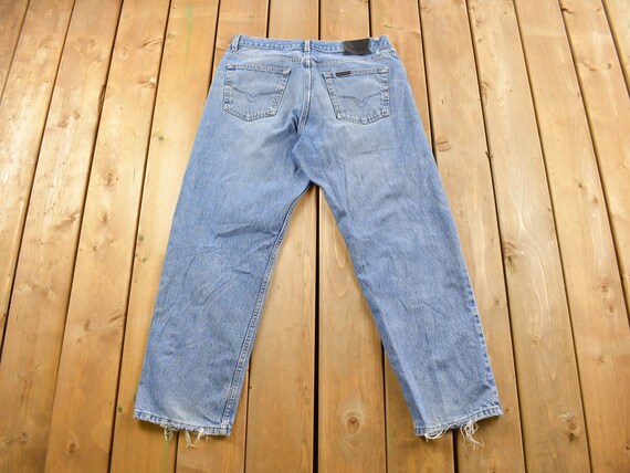 Vintage 1990s Harley Davidson Light Wash Denim Jeans Size 36 X 28