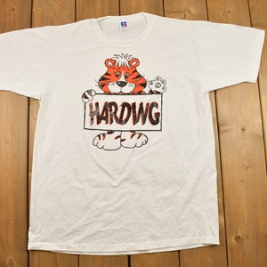 Vintage 1990s Harding University Collegiate Mascot T-Shirt / NCAA Tee / Americana / Sportswear / Cute Tiger