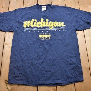 Vintage 1990s Tultex Michigan Wolverines University Collegiate T-Shirt / NCAA Tee / Americana / Sportswear
