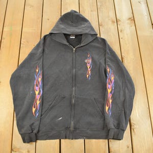 Vintage Harley Davidson Zip up Hoodie - Etsy