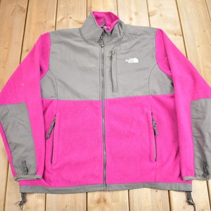 Vintage 1990s The North Face Women&#39;s Pink Denali Fleece Jacket / Jacket Liner / 90s Sweater / Streetwear / Outdoorsman / Color Block