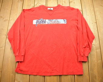 Vintage 1990s FUBU Jeans Company Long Sleeve T-Shirt / Hip Hop Apparel / 90s / Y2K / Made In USA