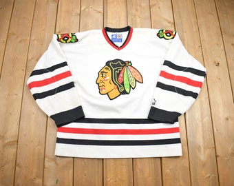 Vintage 1990s Chicago Blackhawks NHL Hockey Jersey / Sportswear / Embroidered / Athleisure / Streetwear/ Starter Jersey