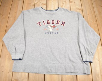 Vintage 1990s Tigger Winnie The Pooh Disney Crewneck / Vintage Sweatshirt / Vintage Disney / Embroidered