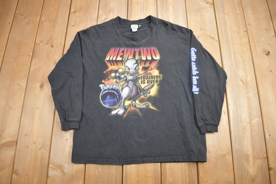 Vintage 1999 Pokemon Mewtwo Youth T-Shirt / 90s G… - image 1