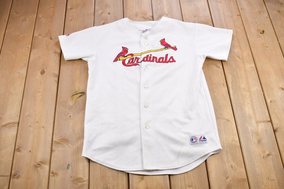 Vintage St. Louis Cardinals MLB Baseball Jersey Black XL, Vintage Online