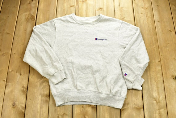 Vintage 1990s Champion Embroidered Sweatshirt / V… - image 1