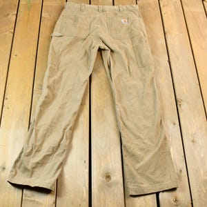 Vintage 1990s Light Tan Carhartt Work Pants Size 32 x 28 / 90s Carpenter Pants / Vintage Carhartt / Relaxed Carhartt / Vintage Workwear