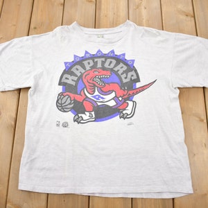 Koszulka z grafiką NBA Toronto Raptors z lat 90. / Wyprodukowano w USA / Odzież sportowa / Vintage NBA