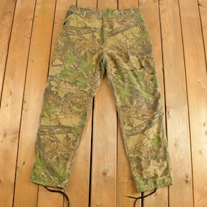 Vintage 1990&#39;s Realtree Camouflage Pants 38 x 32.5 / All Over Print / Hunting Pants / Hunting & Fishing Gear / Outdoorsman / Made In USA