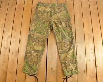 Vintage 1990's Realtree Camouflage Hose 38 x 32.5 / All Over Print / Jagdhose / Jagen & Angeln Ausrüstung / Naturbursche / Made In