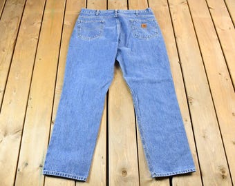 Vintage 90s Denim Jeans Carhartt / Carpenter Trousers / Streetwear