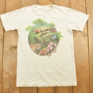 Vintage 1990s Forrest Protection Graphic T-Shirt / Climate Change / Retro Style / Single Stitch / Activist / 90s Graphic Tee