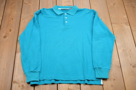 Vintage 1990s Christopher Hayes Polo Shirt / Long… - image 1