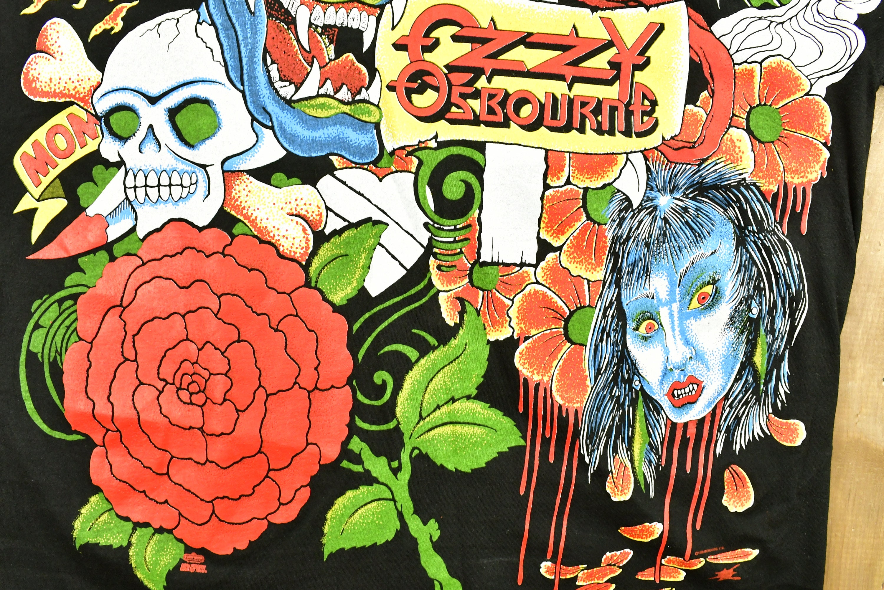 T-shirt Vintage Ozzy Osbourne No More Tours 1992 - XL, Hanes, Très Rare