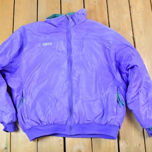 Vintage 1990s Columbia Reverse Windbreaker Puffer Jacket
