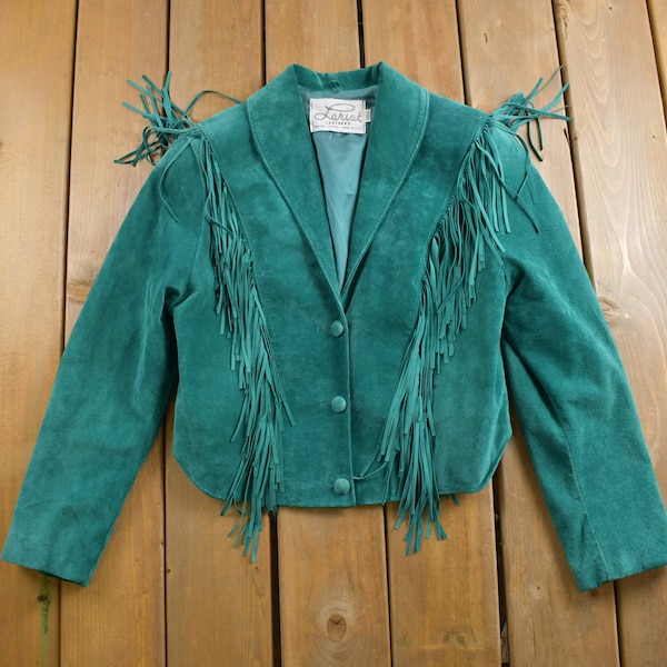 Western Leather Fringe Jacket Etsy