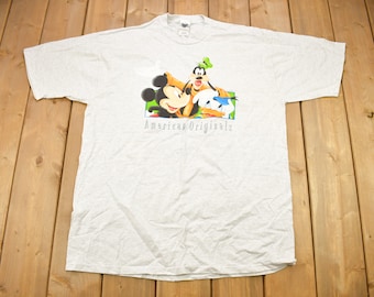 Koszulka promocyjna Disney Catalog American Originals z lat 90. / Vintage Mickey Mouse / Wyprodukowano w USA / Disney z lat 90.
