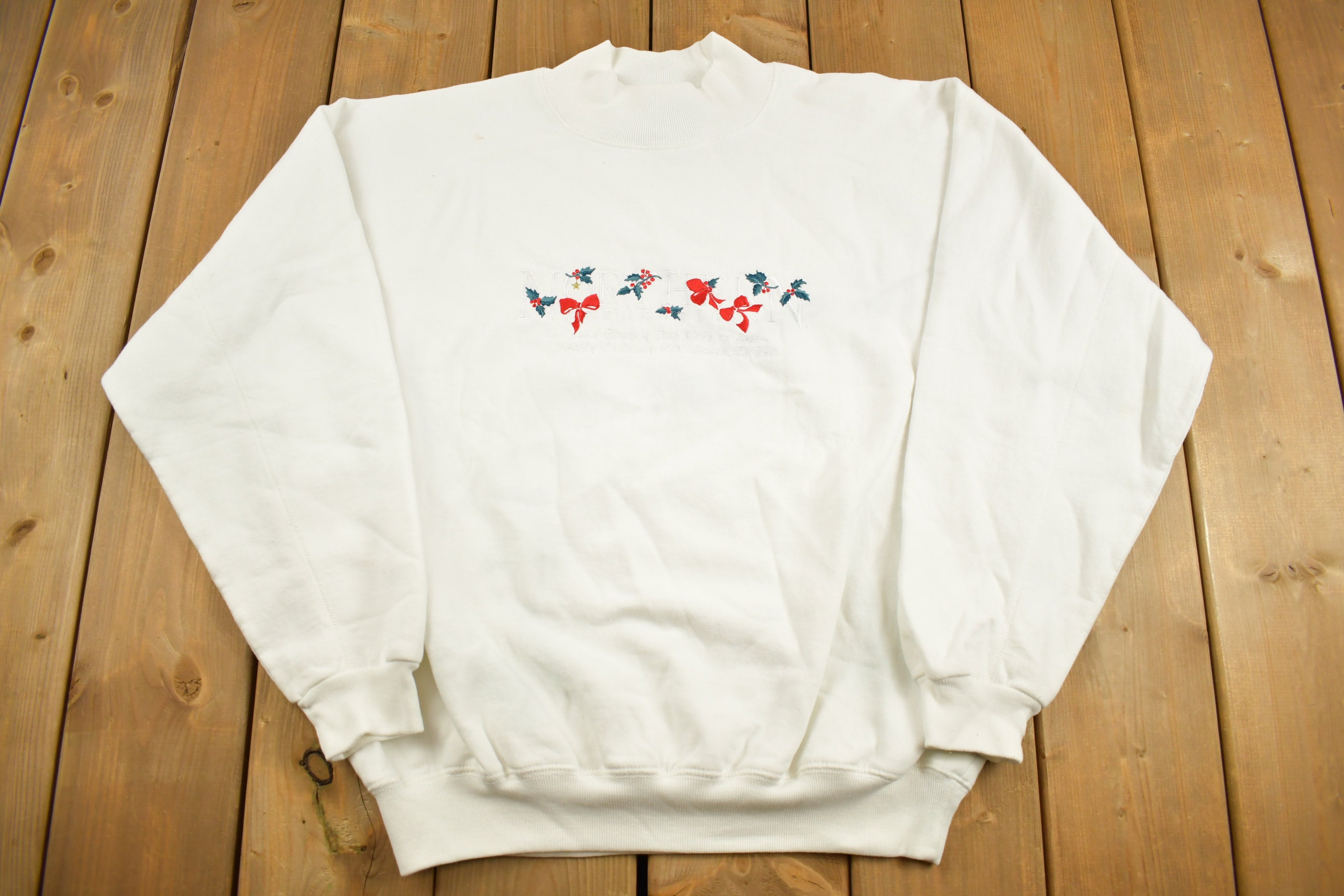 カナダ製 90s〜Northern Reflection sweat shirt Vintage Northern Reflections Winter Graphic Pullover
