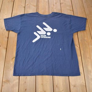 Vintage 1990s Solon Swimming Fruit Of The Loom Graphic T Shirt