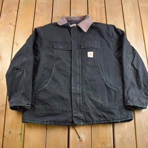 Vintage 1990s Traditional Carhartt Work Coat / Workwear / Vintage Carhartt / Distressed Carhartt