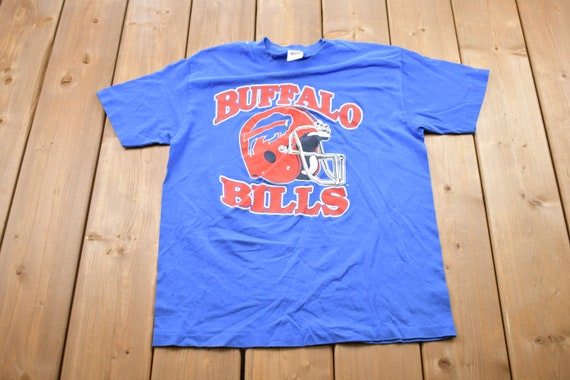 Vintage 1980s Buffalo Bills NFL Graphic T-Shirt /… - image 1