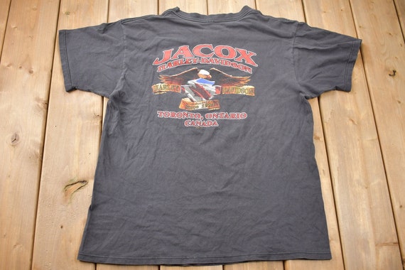 2001 Jacox Harley Davidson Toronto Canada Graphic T Shirt / Y2K