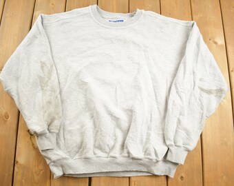 Sudadera Pluma Russell Athletics de cuello redondo vintage de los años 90 / Cuello redondo básico de los 90 / Hecho en EE. UU. / Ropa deportiva / Ropa de calle / Sudadera de los 90