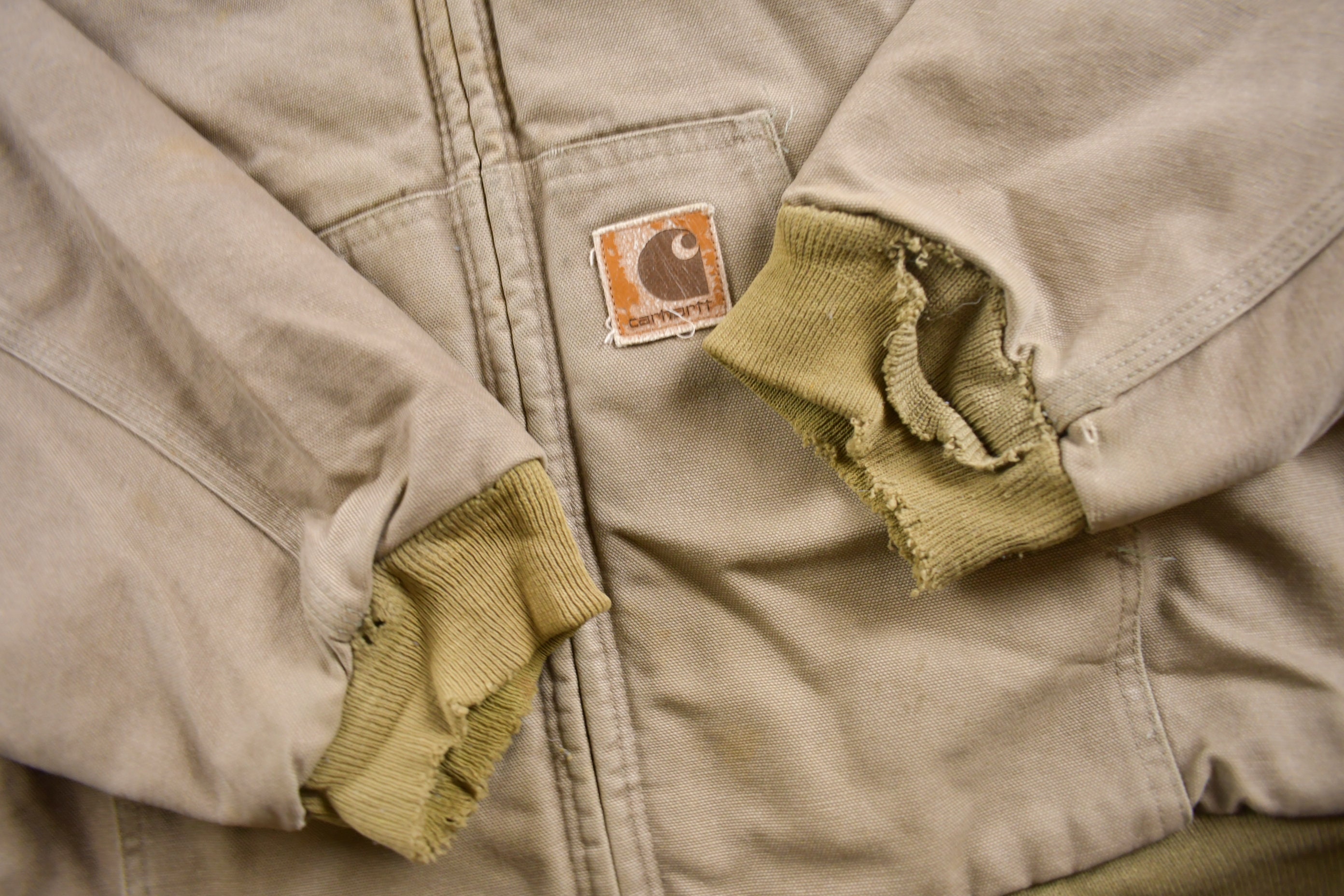Vintage 1990s Carhartt Hooded Cinched Active Jac Work Jacket Vintage 1990s Carhartt Hooded Cinched Active Jac Work Jacket
