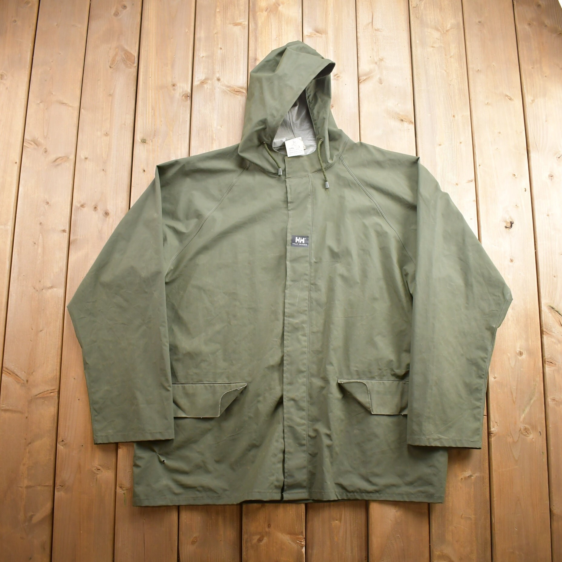 Vintage 1990s Helly Hansen Sailing Rain Jacket / Waterproof