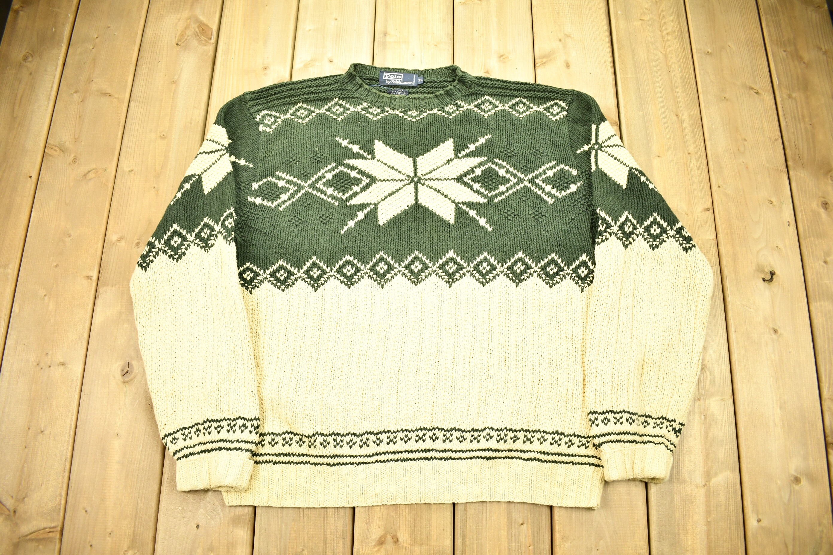 Ralph lauren snowflake sweater deals