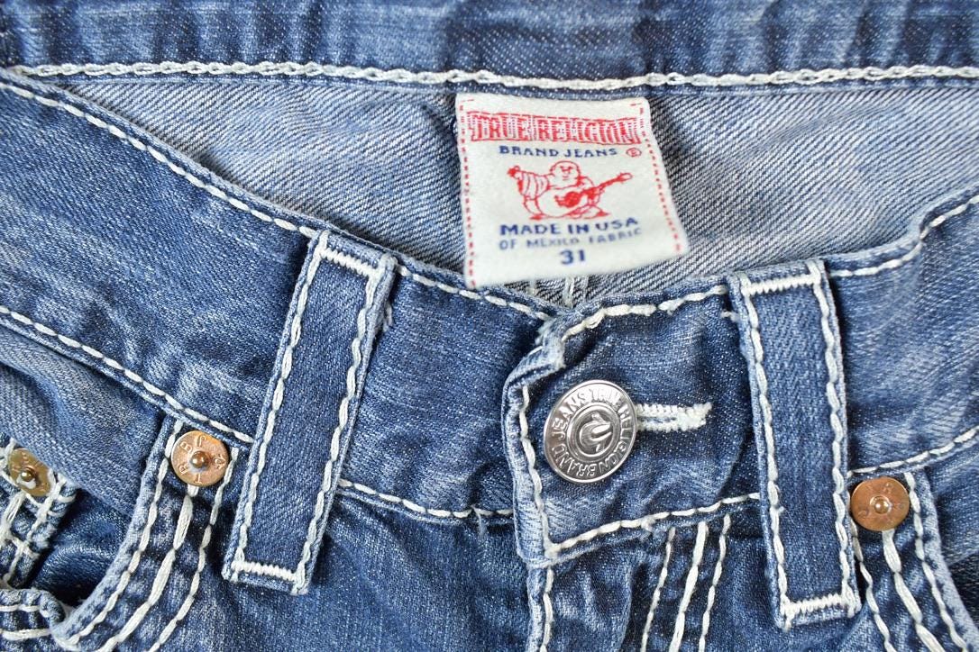 TRUE RELIGION デニムパンツ USA製 31インチ Vintage Y2K True Religion Skinny Jeans Size 31x28 Made in USA