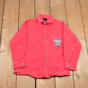 Vintage 1990s RARE Harley Davidson Youth Button Up Shirt / Made in USA / 1990 Button Up / Vintage Flannel / Casual Wear / Youth 90s Vintage